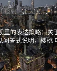 樱桃影视里的表达策略：关于语义偷换的常见问答式说明，樱桃 电影解说