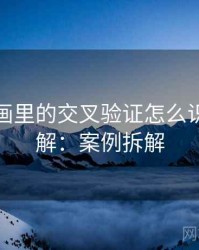 虫虫漫画里的交叉验证怎么识别与理解：案例拆解