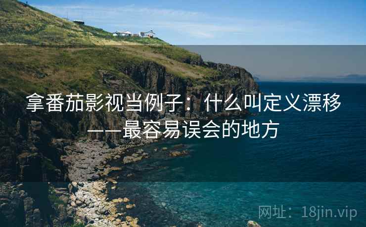 拿番茄影视当例子：什么叫定义漂移——最容易误会的地方