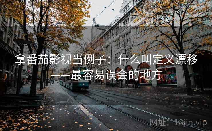拿番茄影视当例子：什么叫定义漂移——最容易误会的地方