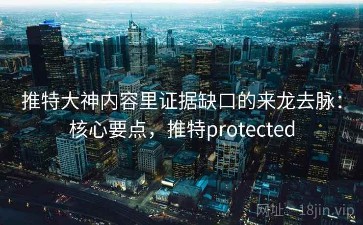 推特大神内容里证据缺口的来龙去脉：核心要点，推特protected