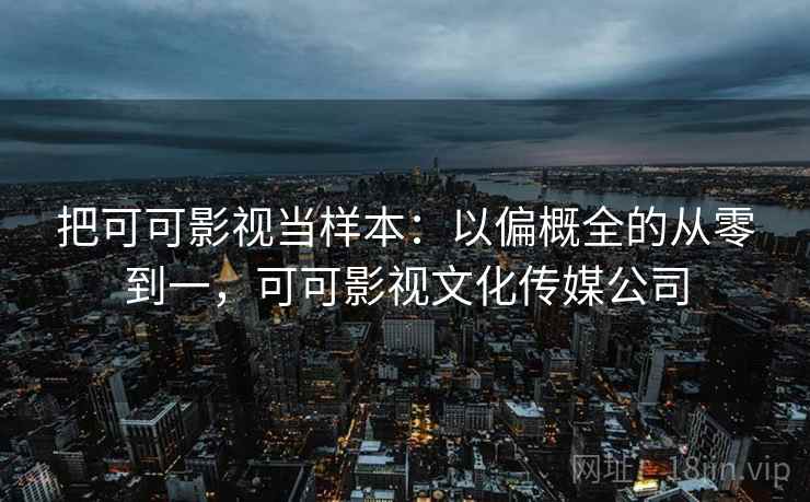 把可可影视当样本:以偏概全的从零到一,可可影视文化传媒公司 把可可影视当样本:以偏概全的从零到一,可可影视文化传媒公司