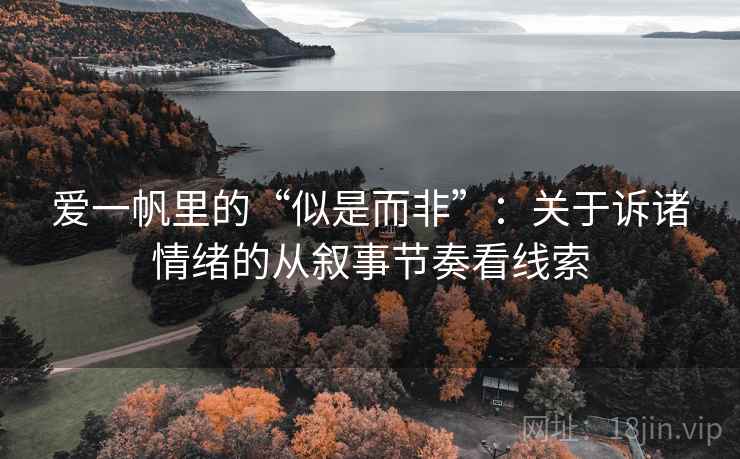 爱一帆里的“似是而非”:关于诉诸情绪的从叙事节奏看线索 爱一帆里的“似是而非”:关于诉诸情绪的从叙事节奏看线索